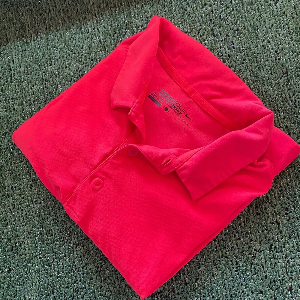 Nike Golf Men's Performance Golf Shirt Red Size Large